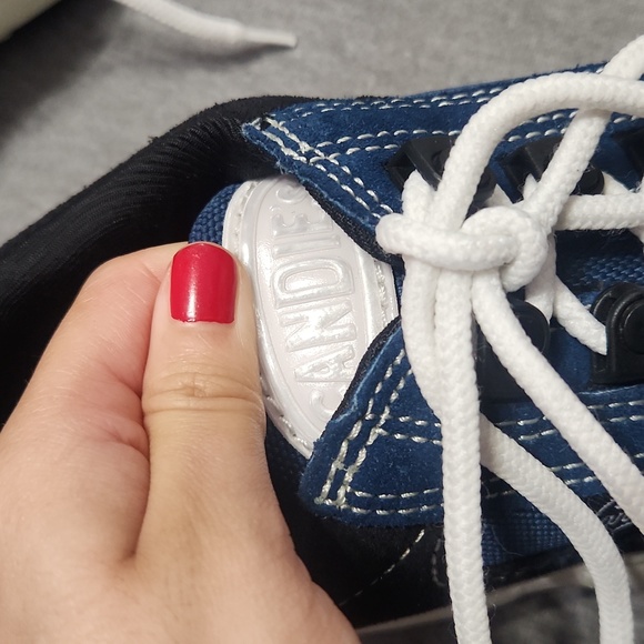 RARE!! Vintage 90's Y2K Candies Blue Chunky Puffy Lug Sole Platform Sneakers - Picture 12 of 17